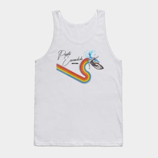 Retro 70s/80s Style Rainbow Surfing Wave Mexico Tank Top